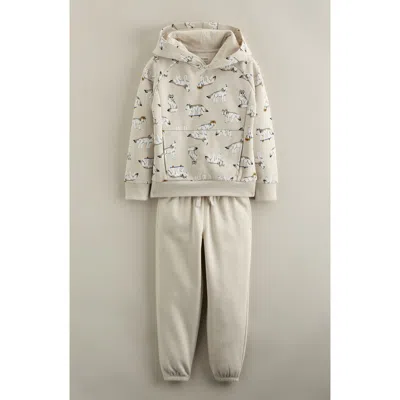 Tucker + Tate Kids' Print Hoodie & Joggers Set In Neutral