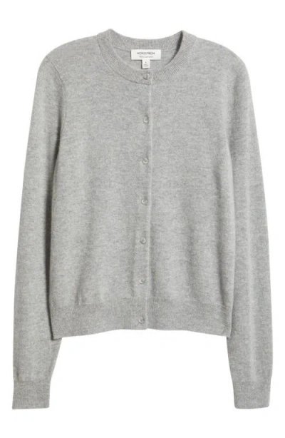 Nordstrom Cashmere Button-up Cardigan In Gray