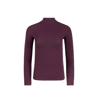 Loup Clothing Women's Purple Essential Turtleneck Plum In Purple