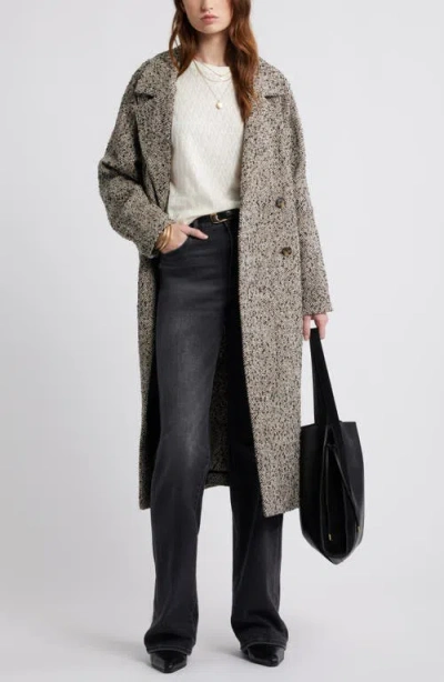 Treasure & Bond Pointelle Cotton Crewneck Knit Top In White