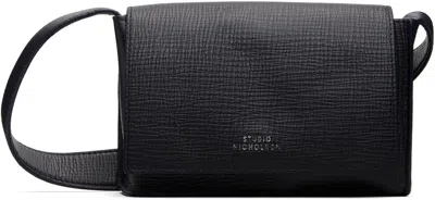 Studio Nicholson Navy Meshi Mini Leather Bag In Blue