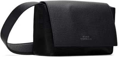 Studio Nicholson Navy Meshi Mini Leather Bag In Blue