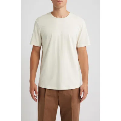 Open Edit Crewneck Stretch Cotton T-shirt In Neutral
