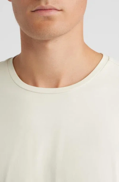 Open Edit Crewneck Stretch Cotton T-shirt In Neutral