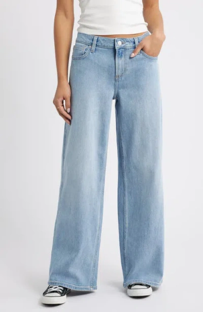 Bp. Low Rise Baggy Wide Leg Jeans In Blue