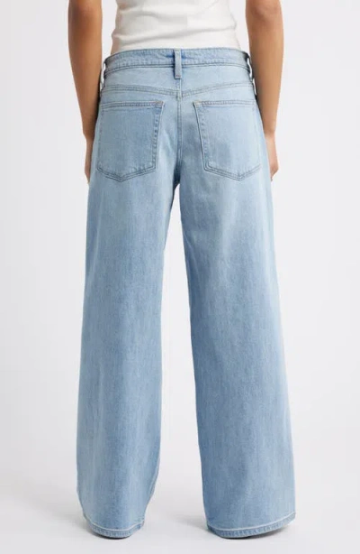 Bp. Low Rise Baggy Wide Leg Jeans In Blue