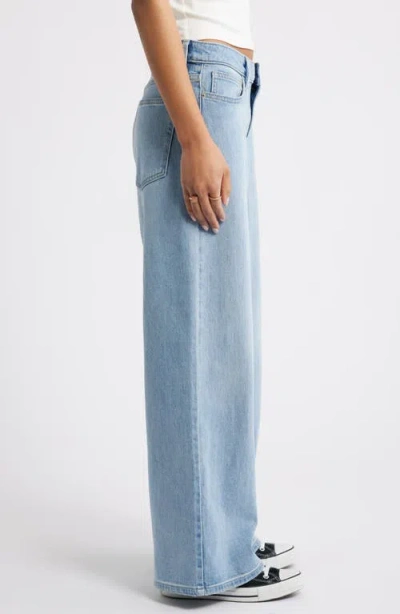 Bp. Low Rise Baggy Wide Leg Jeans In Blue