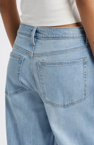 Bp. Low Rise Baggy Wide Leg Jeans In Blue