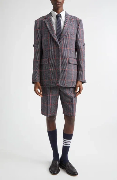 Thom Browne Oversize Hunting Tweed Sport Coat In Multi