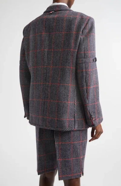 Thom Browne Oversize Hunting Tweed Sport Coat In Multi