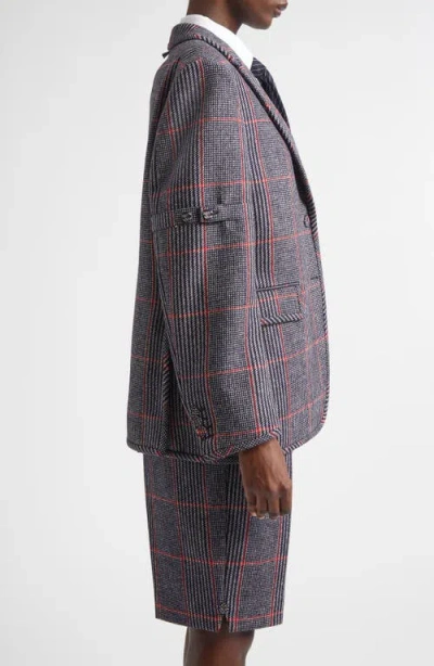 Thom Browne Oversize Hunting Tweed Sport Coat In Multi