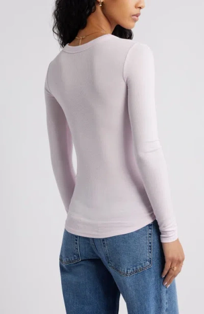 Bp. Ribbed Long Sleeve T-shirt In Purple