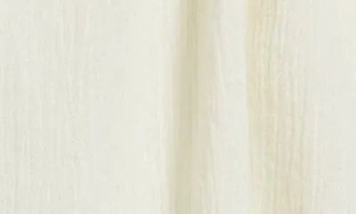 Bp. Ruffle Tie Neck Button-up Shirt In Neutral