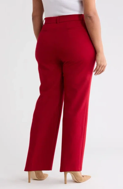 Kasper Pull-on Trouser Pants In Red