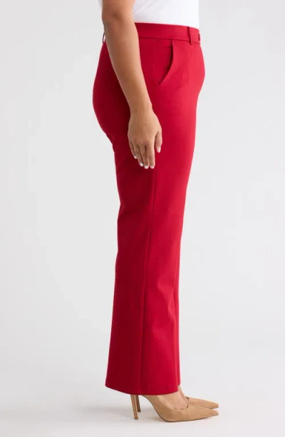 Kasper Pull-on Trouser Pants In Red