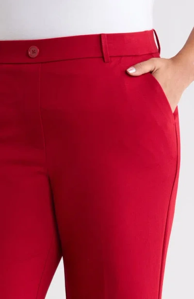 Kasper Pull-on Trouser Pants In Red