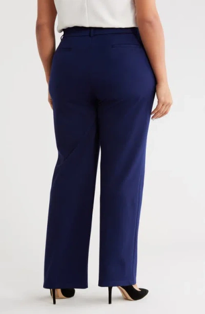 Kasper Pull-on Trouser Pants In Blue