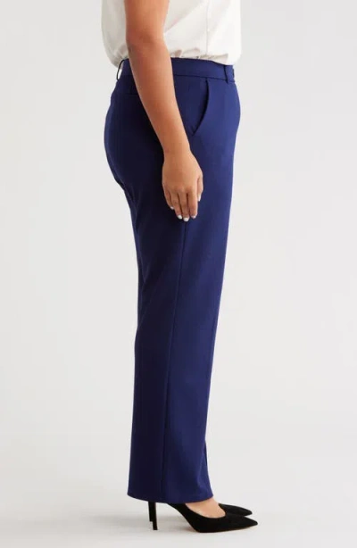 Kasper Pull-on Trouser Pants In Blue
