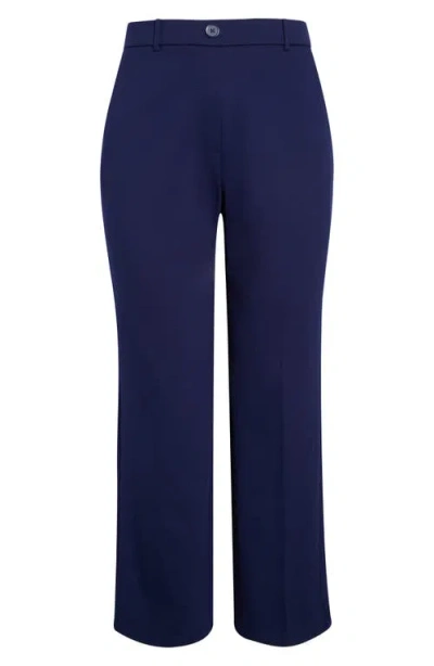 Kasper Pull-on Trouser Pants In Blue