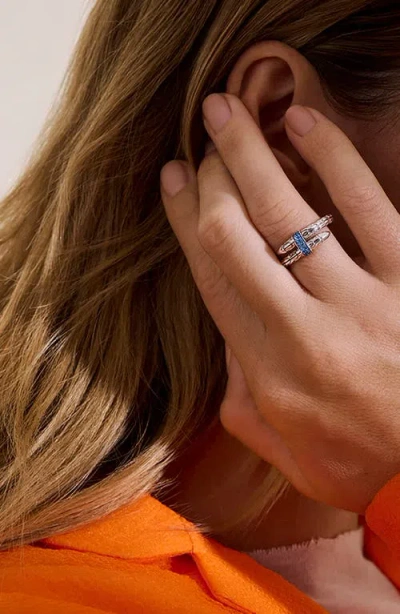 John Hardy Spear Silver Single In Brown