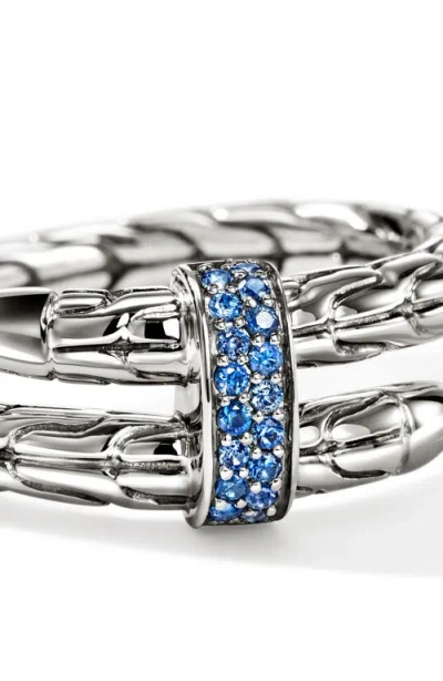 John Hardy Spear Silver Single In Brown