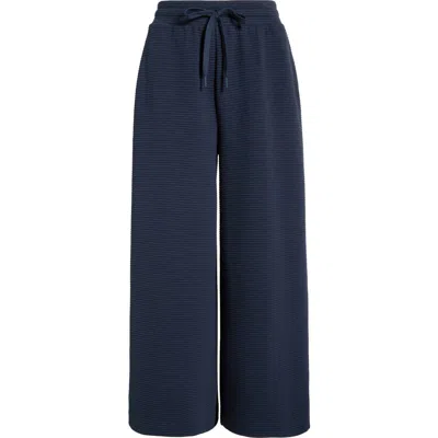 Zella Ottoman Wide Leg Drawstring Pants In Blue