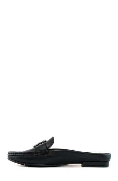 Marc Joseph New York Barbara St Leather Buckle Mule In Black