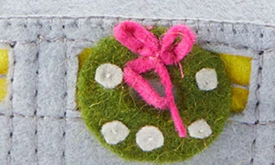 Silk Road Bazaar Handmade Subway Car Felted Wool Ornament In Multi