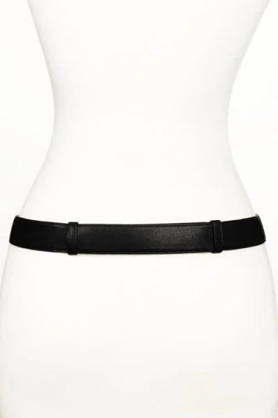 Raina Belts Jaclyn Chain Leather Belt In Brown