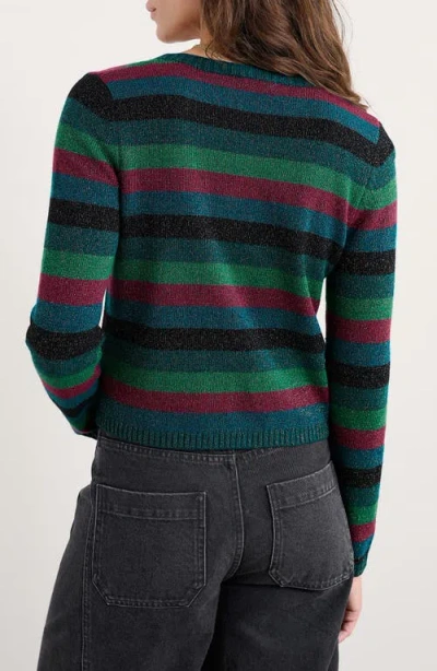 Seasalt Cornwall Tern Tide Sparkle Merino Wool Blend Cardigan In Multi