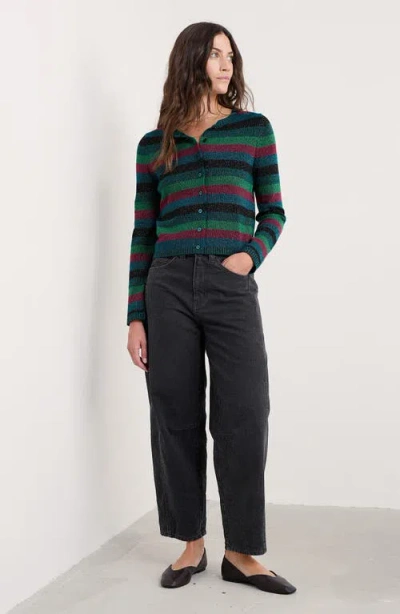 Seasalt Cornwall Tern Tide Sparkle Merino Wool Blend Cardigan In Multi