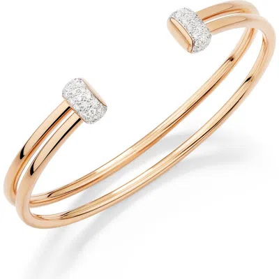 Pomellato Together Diamond Cuff Bracelet In Blue