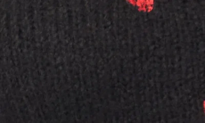 Cece Women's V-neck Foil Heart Cardigan In Multi