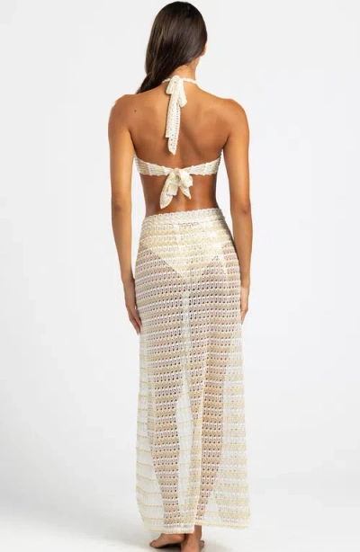 Beach Bunny Swimwear Camden Wrap Skirt In White
