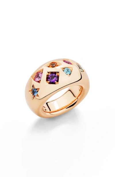 Pomellato Iconica Geometric Gemstone Ring In Gold
