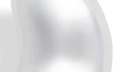 Sandy Liang Bow Fava Drop Earrings In Metallic