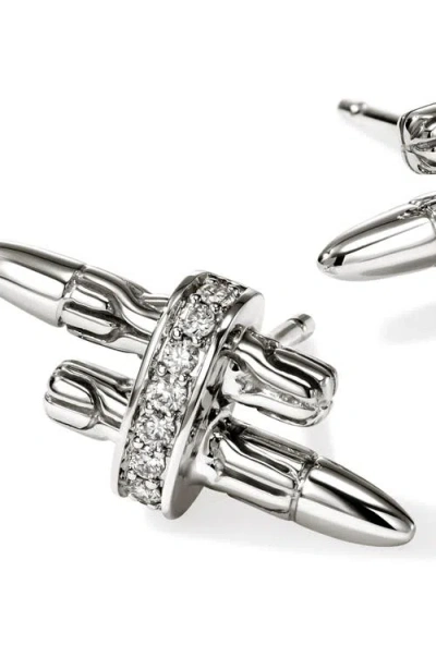 John Hardy Spear Stud Earrings Sterling In Metallic