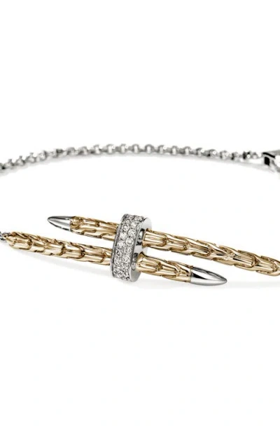 John Hardy Spear Station Bracelet Gold In Gold