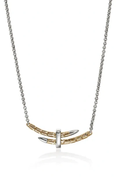 John Hardy Spear Station Necklace Gold In Gold