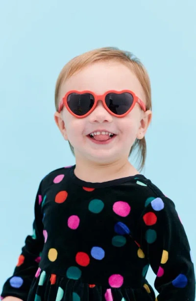 Babiators Kids' Candy Apple Small 46mm Heart Sunglasses In Red