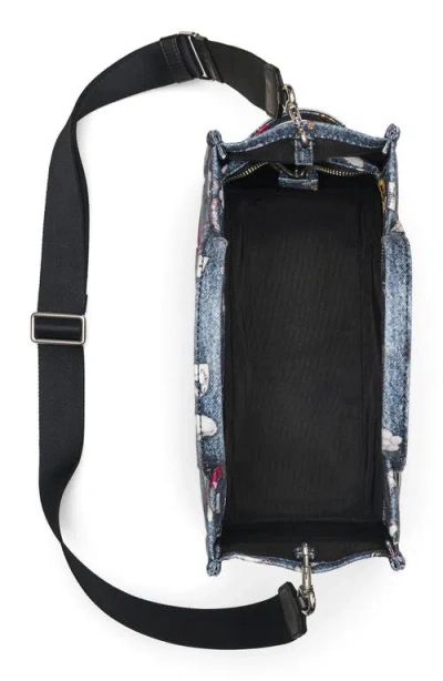 Marc Jacobs Medium Tote Bag Embroidered Design In Blue