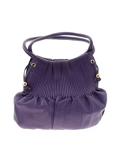 Pre-owned Bodhi Leather Satchel In Purple