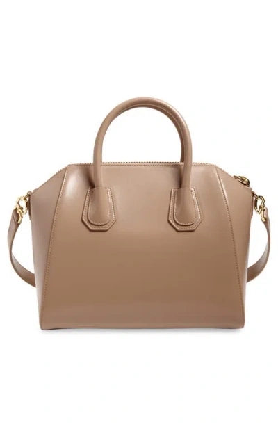 Givenchy Small Antigona Leather Satchel In Brown