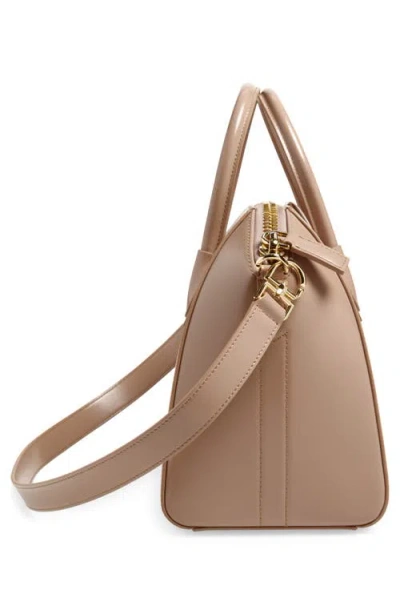 Givenchy Small Antigona Leather Satchel In Brown