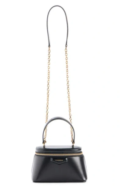 Givenchy Vanity Antigona Leather Handbag With Lettering Logo On The Front In Black
