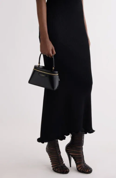 Givenchy Vanity Antigona Leather Handbag With Lettering Logo On The Front In Black