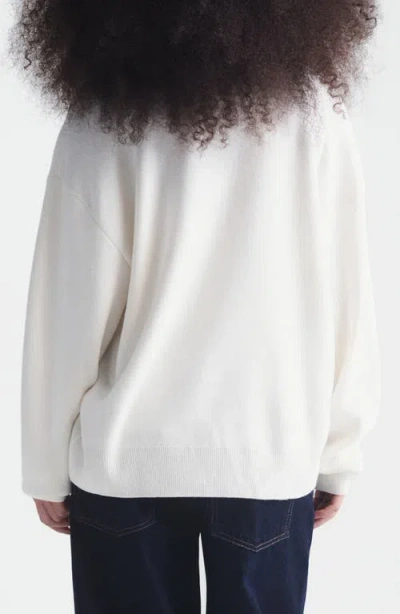 Brooklyn Industries Crewneck Sweater In White