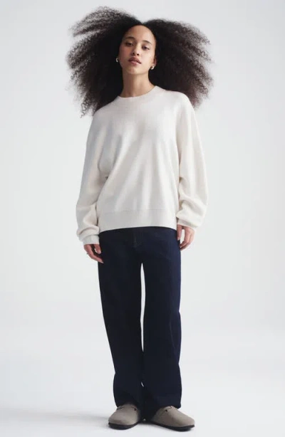 Brooklyn Industries Crewneck Sweater In White