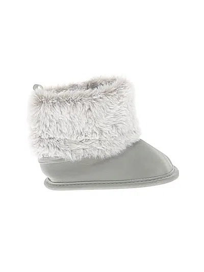 Pre-owned Carter's Babies' Booties In Gray