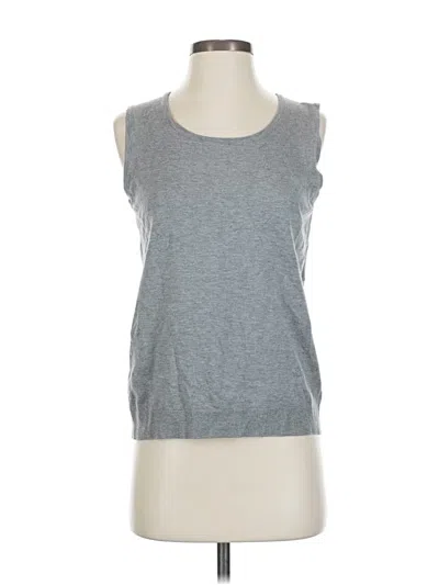 Pre-owned Ellen Tracy Sweater Vest In Gray